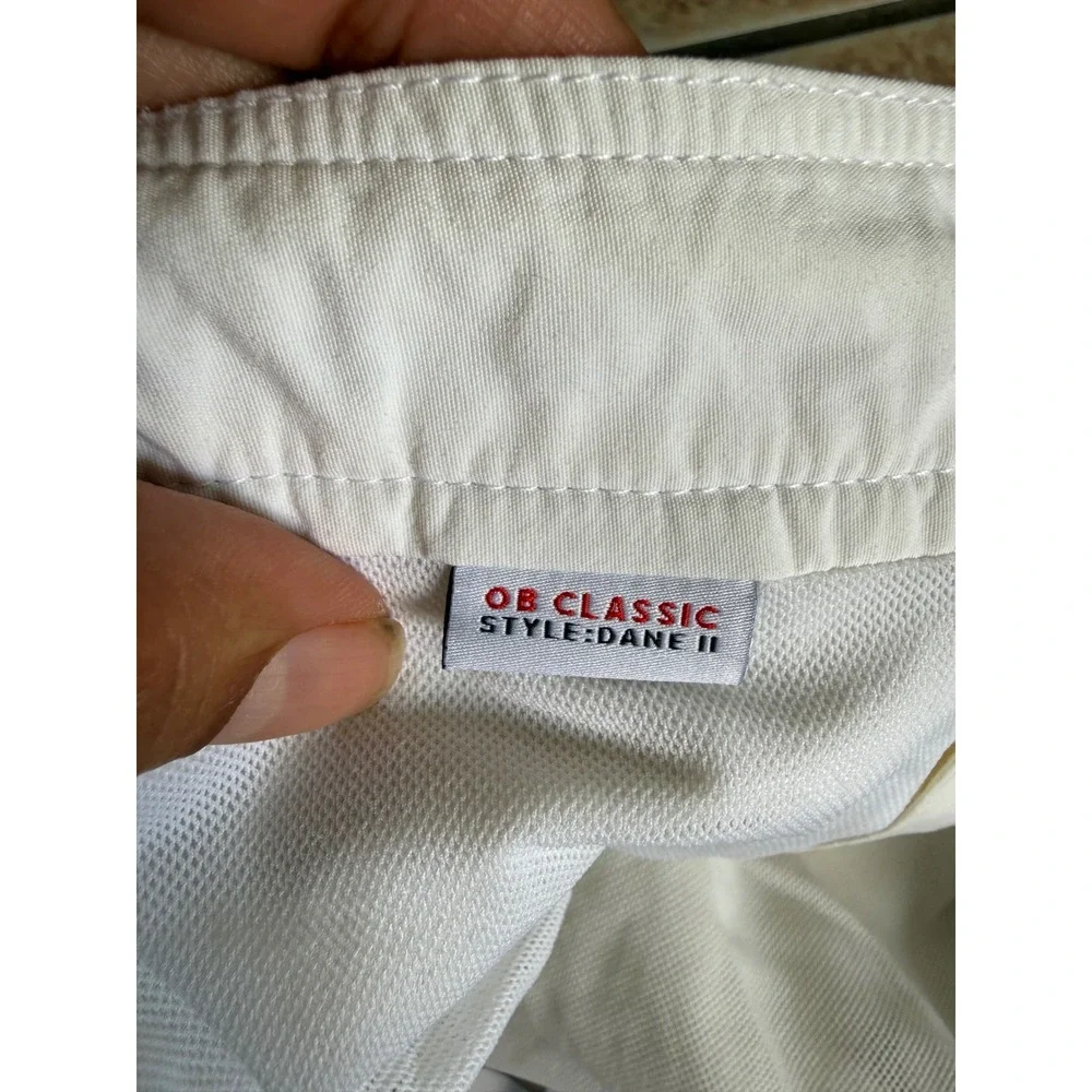 Orlebar Brown Dane II Mens Swim Shorts Off White Adjustable Side Fasteners 38